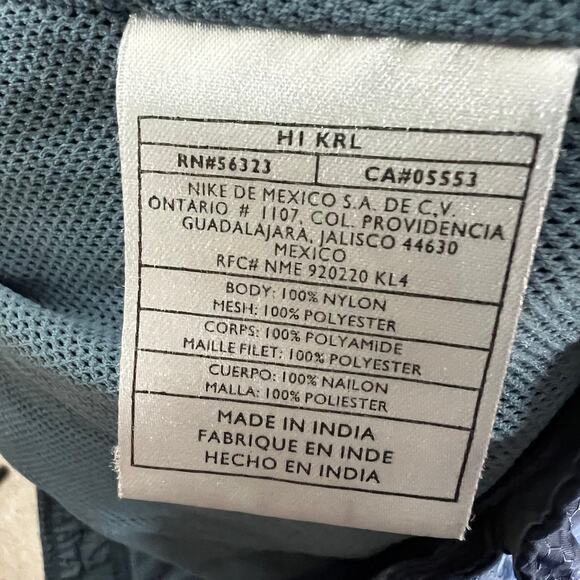 Vintage 1990s Nike Windbreaker Pants Mens L Blue Sporty Techwear Gorpcore Retro - Picture 5 of 6